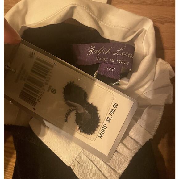 Ralph Lauren Collection Velvet Turtleneck Evening Dress S Black $2790 Sweater - Picture 6 of 9